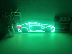 ASTON MARTIN VANTAGE 2018-2022 LED Neon Sign (profile view)