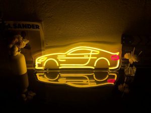 ASTON MARTIN VANTAGE 2005-2018 LED Neon Sign (profile view)