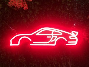 Porsche 911-996 Turbo LED neon Sign (profile view)