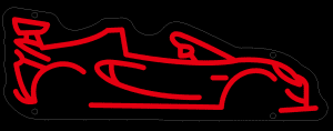 Custom LOTUS ELISE S2 Sport LED neon Sign (profile view)