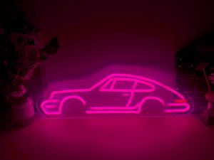 Porsche 911-964 LED neon Sign (profile view)