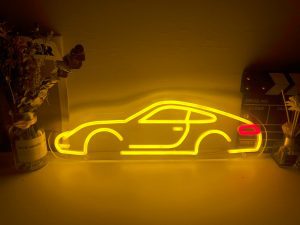 Porsche 911-996 LED neon Sign (profile view)