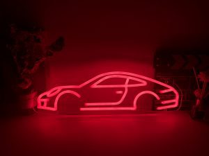 Porsche 911-991 LED neon Sign (profile view)