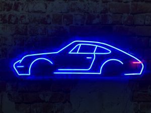 Porsche 911-993 (XL) LED neon Sign (profile view)