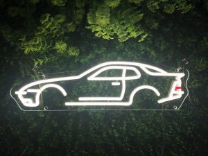Porsche 944 LED neon Sign (profile view)