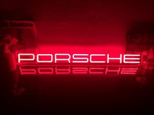 Porsche (letters) logo LED Neon sign