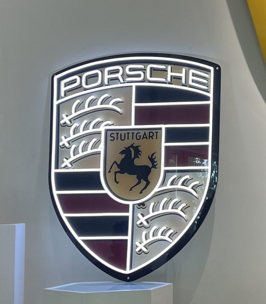Porsche logo LED Neon sign
