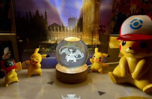 Charizard (Pokemon) LED Sphere Night Light with Wooden stand