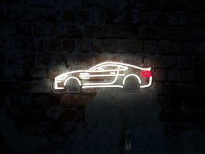 ASTON MARTIN VANTAGE 2005-2018 LED Neon Sign (profile view)