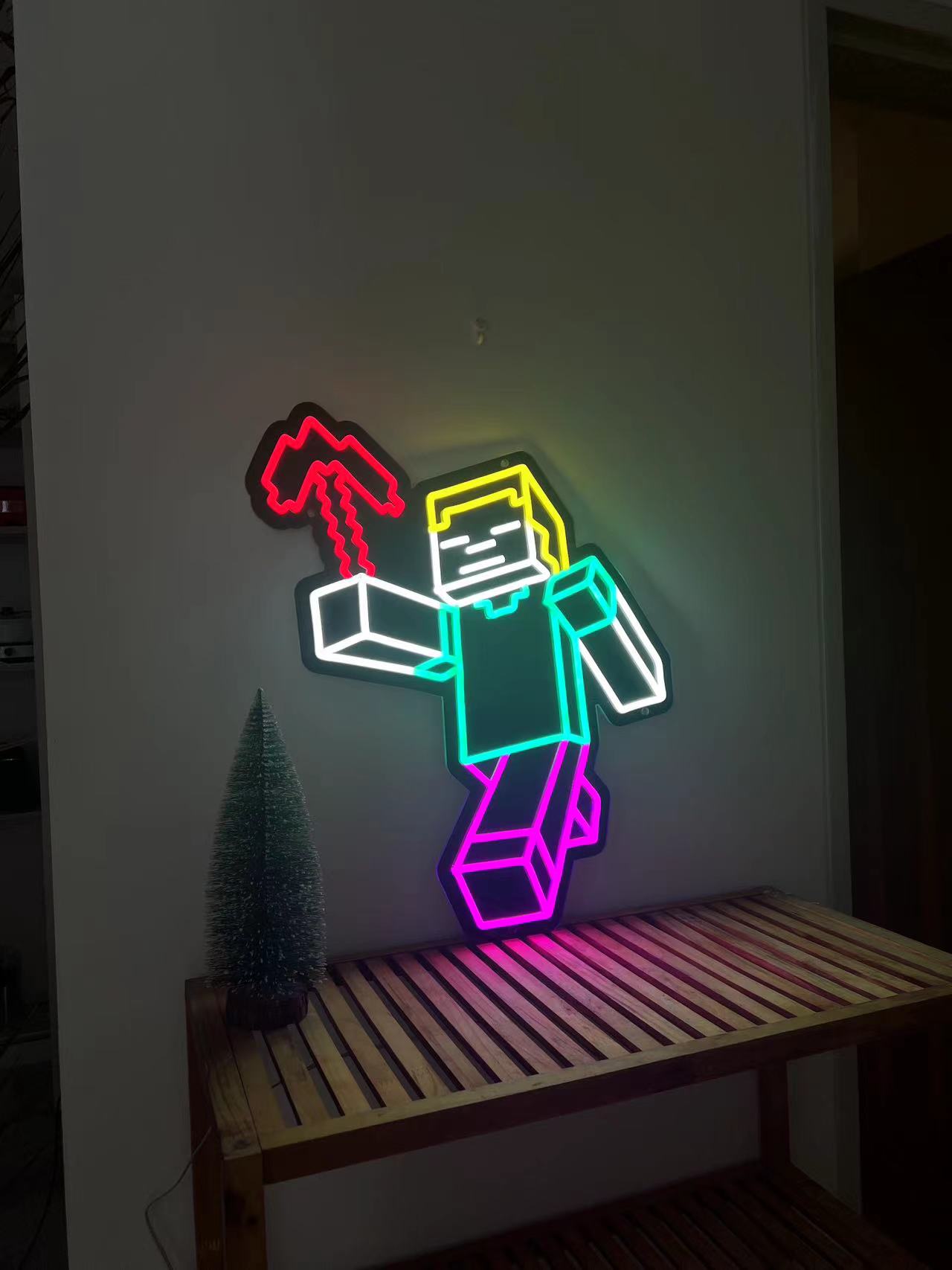Minecraft inspired LED neon Sign