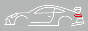 Porsche 911-991.2 GT3 (large) LED neon Sign (profile view)