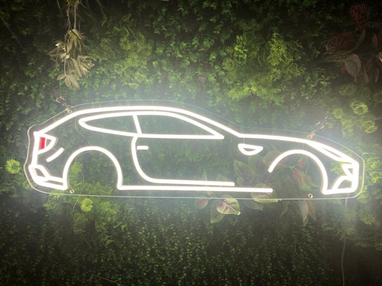 Ferrari FF LED neon Sign (profile view) - My LED neon Design