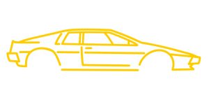 Custom LOTUS ESPRIT LED neon Sign (profile view)